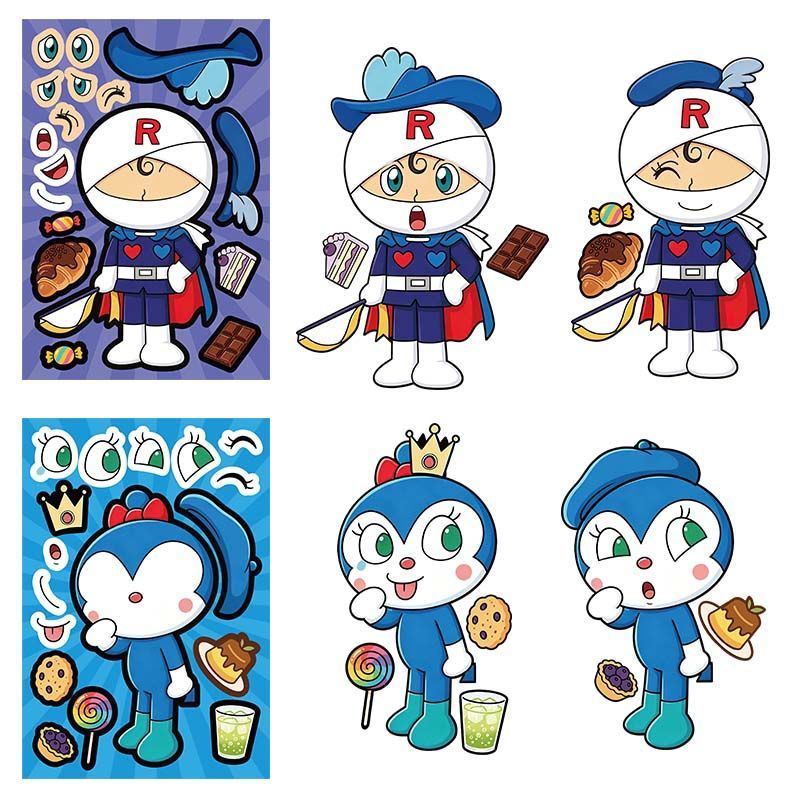 Anpanman collage stickers, cut - Cosplay Prop Diy ulasan dan harga