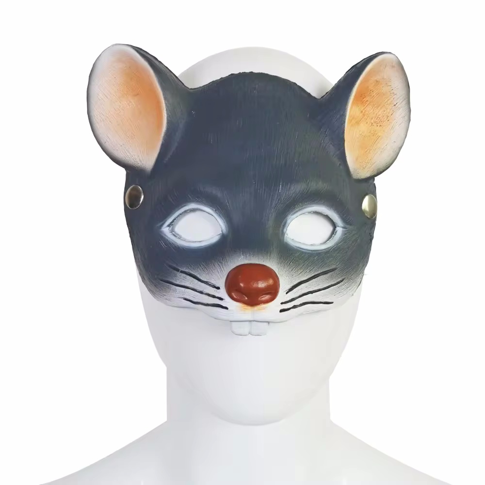3D Foam Rat Face Half Face Cov - Cosplay Prop Foam ulasan dan harga