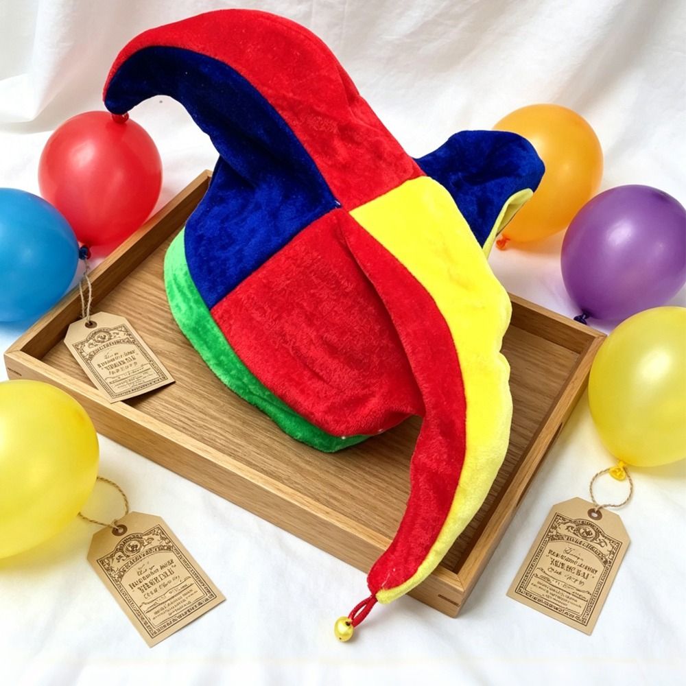 Cap Prop Multicolor Clown Hat  - Cosplay Prop Patterns ulasan dan harga