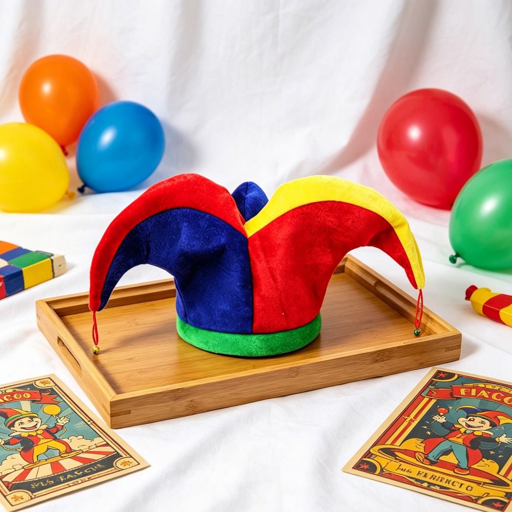 Cap Prop Multicolor Clown Hat  - Cosplay Prop Patterns ulasan dan harga