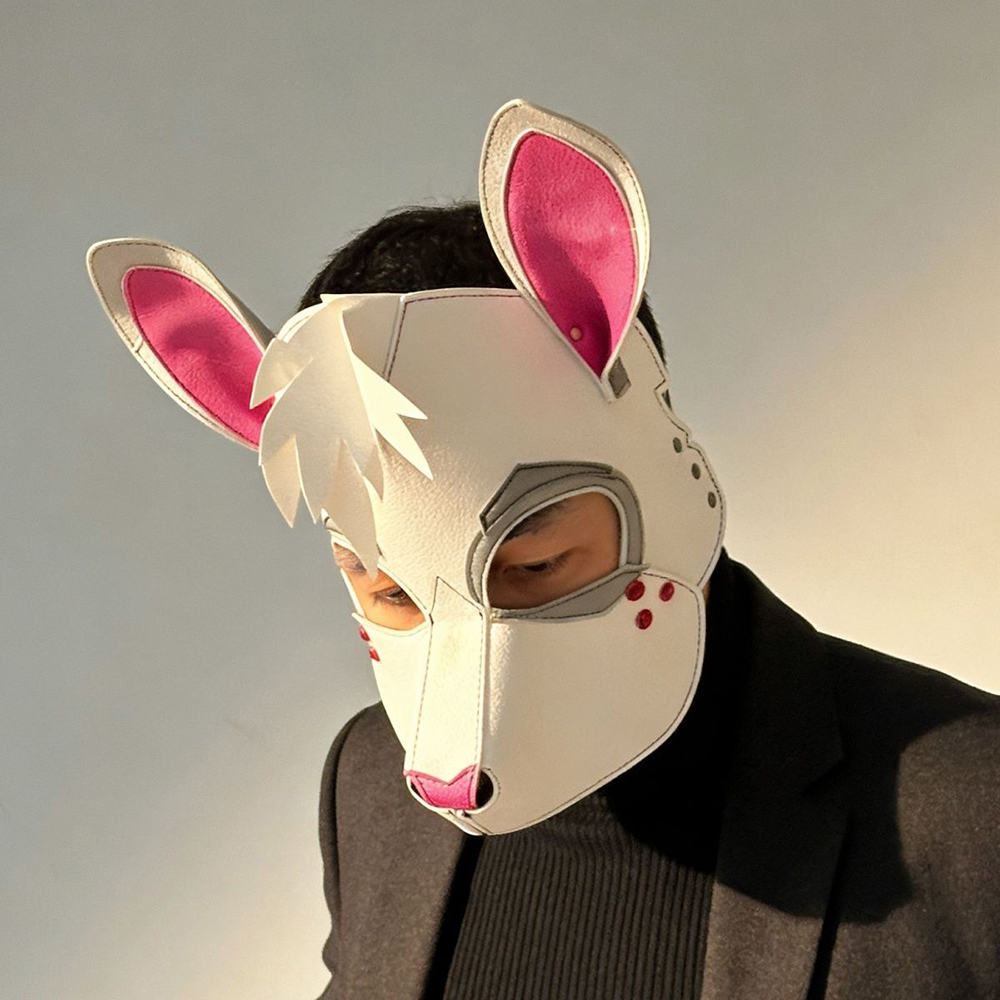 Punk Rabbit Mask White Bunny P - Cosplay Prop Patterns ulasan dan harga
