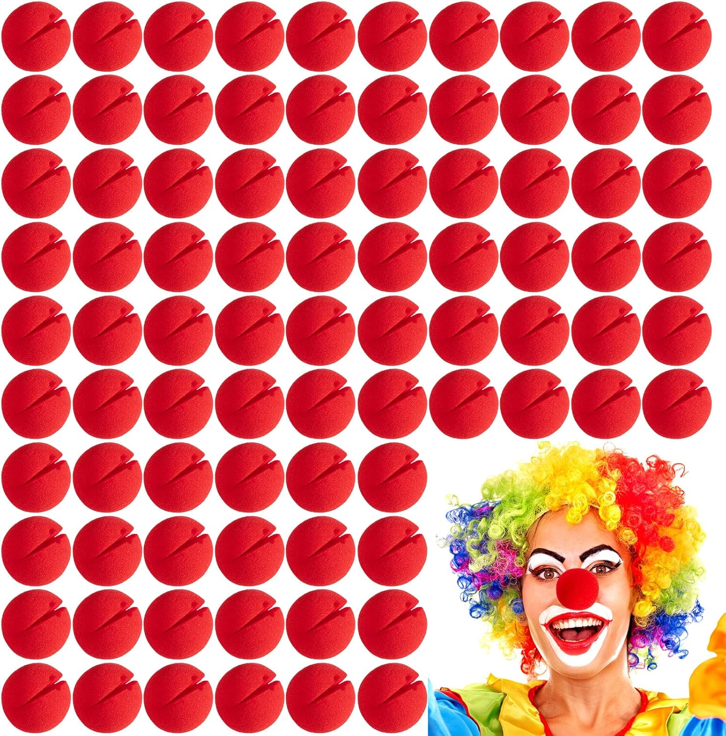 Red Clown Nose Circus Clown No - Cosplay Prop Foam ulasan dan harga