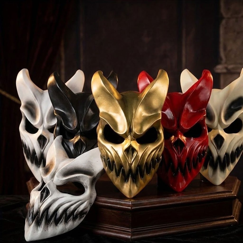 PVC Mask With Movable Mouth Ru - Cosplay Prop Foam ulasan dan harga