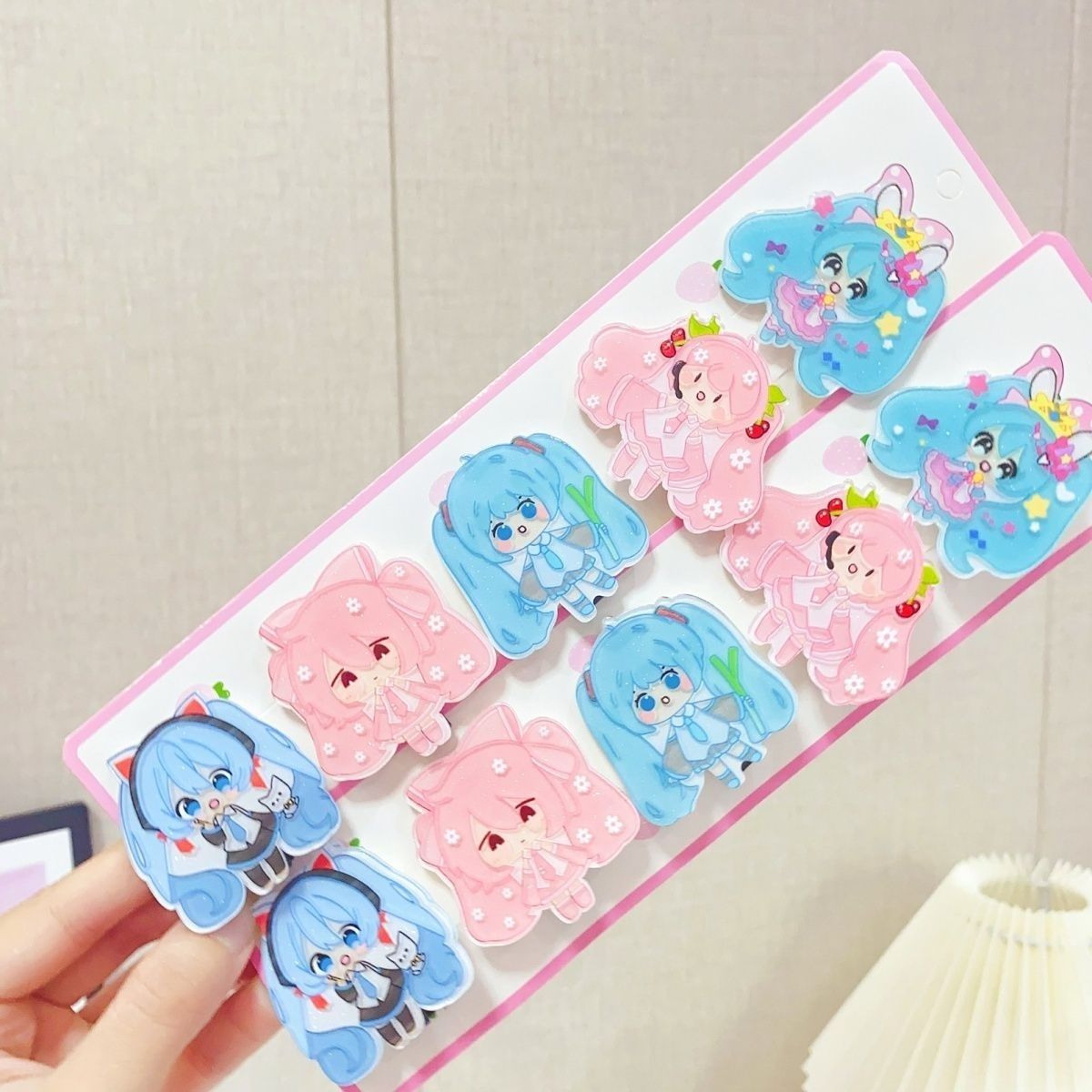 Hatsune Miku cartoon hair clip - Cosplay Prop Diy ulasan dan harga