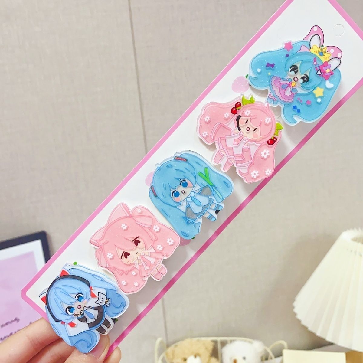 Hatsune Miku cartoon hair clip - Cosplay Prop Diy ulasan dan harga