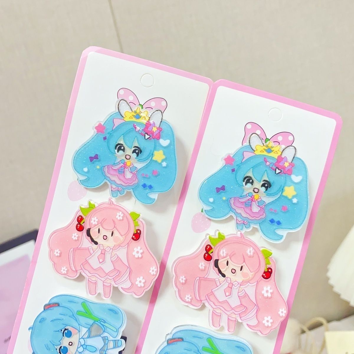 Hatsune Miku cartoon hair clip - Cosplay Prop Diy ulasan dan harga